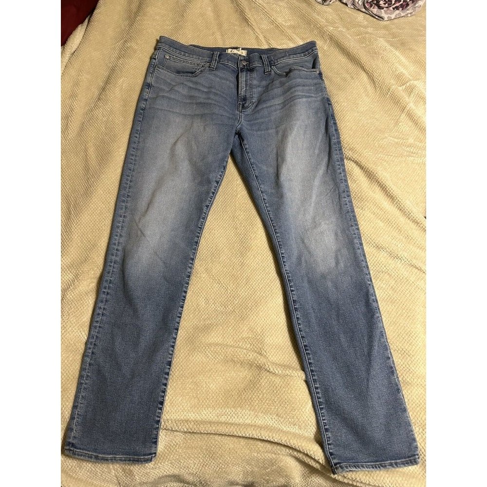 Madewell Jeans Mens 38x34 Blue Flex Denim Slim Straight Leg Coolmax Technology